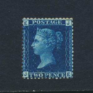 GB 1858 SG#47, 2d BLUE PL#15, VF MINT (SEE BELOW)