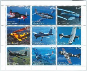 1915 - TAJIKISTAN, 1999 MINIATURE SHEET: Small Aircrafts, Airplanes, Hawker Tomi 