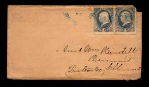 1800s Union PAC - Gran GER or Granite Can WY RPO / Towle Unlisted - L21324