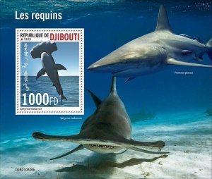 2021/11- DJIBOUTI - SHARKS                    1V    MNH **