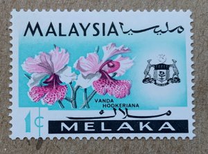 Malacca 1965 1c Orchid, MNH. Scott 67, CV $0.25. SG 61