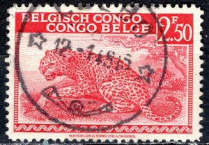 Belgian Congo; 1942: Sc. # 219; Used Single Stamp