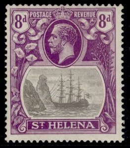 ST. HELENA GV SG105c, 8d grey & bright violet, M MINT. Cat £180. CLEFT ROCK