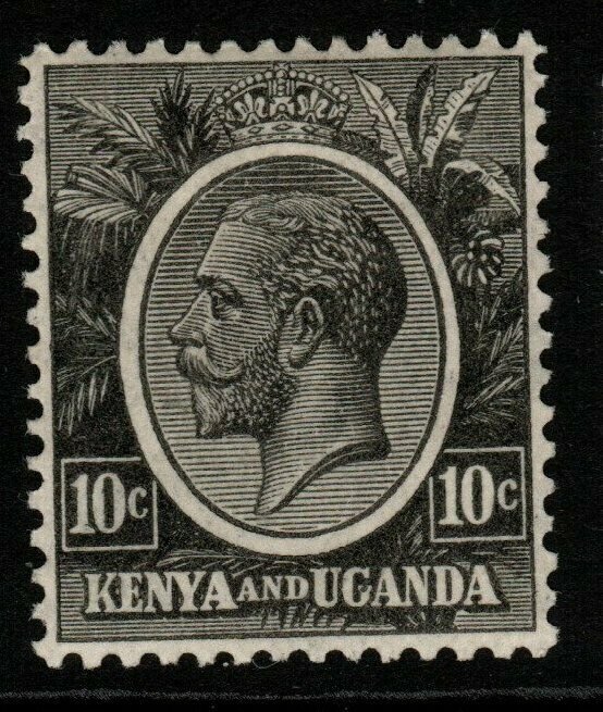 KENYA, UGANDA & TANGANYIKA SG80 1927 10c BLACK MTD MINT