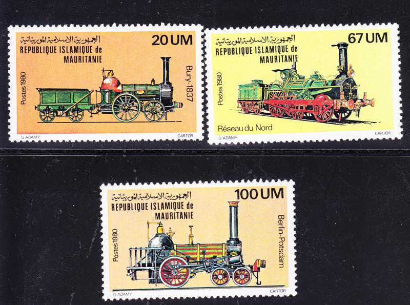 Mauritania 1980 Vintage Locomotives VF/NH(**)