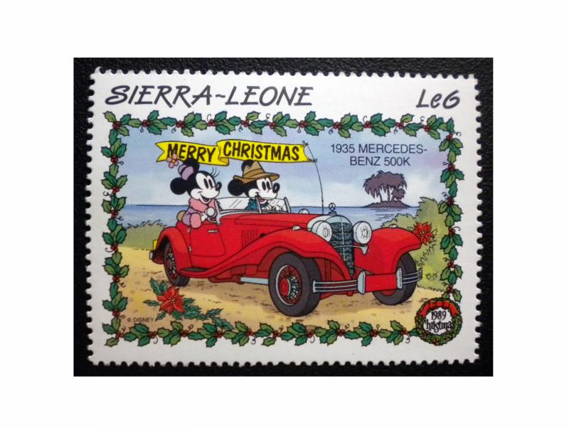 SIERRA LEONE MICKEY MOUSE STAMP 1989. SCOTT # 1148. MINT