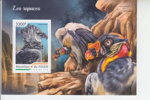 2019 Niger Birds of Prey Harpy Eagle SS (Scott NA) MNH