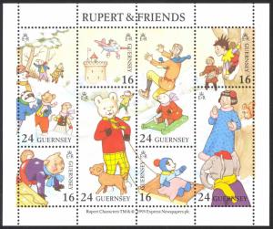 Guernsey Sc# 510 MNH Sheet/8 1993 Rupert & Friends