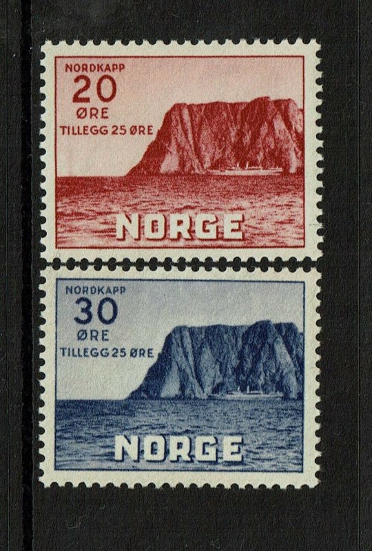 Norway SC# B9 and B10, Mint Hinged, Hinge Remnant - S9406