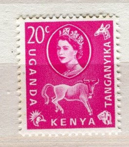 BRITISH KUT; 1960 early QEII Pictorial issue fine Mint hinged 20c. value