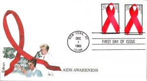 #2806 Aids Awareness Edken FDC