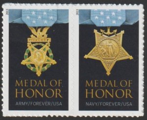 SC# 4822-23 - (46c) -  WWII Medal of Honor, Navy & Army MNH pair