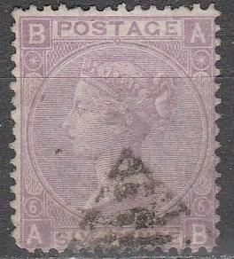 Great Britain #45 Plate 6   F-VF Used CV $190.00  (S6445)