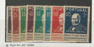 Portugal, Postage Stamp, #595-602 Mint Hinged, 1940, JFZ