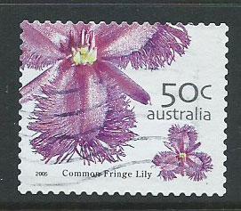 Australia SG 2536e Perf 13   Common Fringe Lily