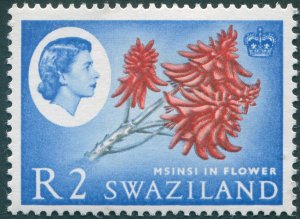 Swaziland 1962 2r carmine-red & ultramarine SG105 unused