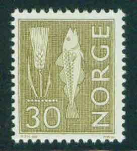 Norway Scott 421 MH* 1963 Fish and Rye stamp