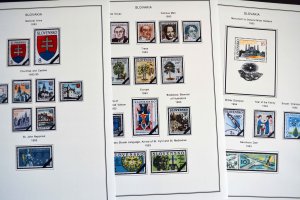 COLOR PRINTED SLOVAKIA 1939-2010 + 2011-2020 STAMP ALBUM PAGES (136 ill. pages)