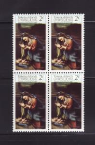 Tokelau 21 Block of 4 Set MNH Christmas (B)