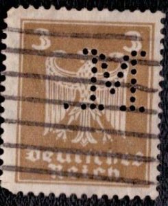 Germany 330 1924 Used Perfin