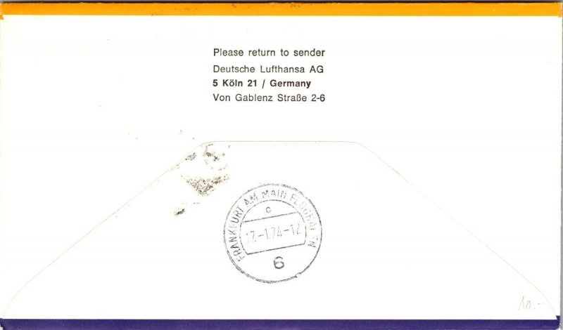 Greece FFC 1979 - Airmail LH 645 - Athens To Frankfurt - J16510