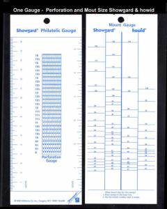 Showgard 609 2-in-one Perforation Gauge & Mount Sizing Gauge NEW