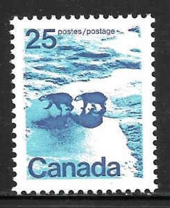 Canada 597iii: 25c Polar Bear (Ursus maritimus), MNH, VF