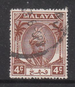 Malaya Pahang 1950 Sc 53 4c Used