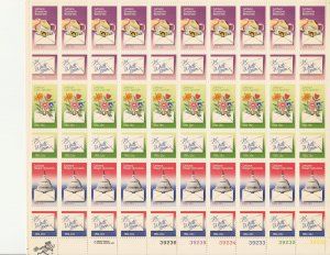 1980 National Letter Writing Week Full Sheet of 60 Stamps #1805-10 MNH