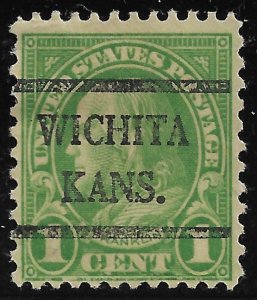 US Bureau Precancels: KS: Wichita; #632-42; 1¢ 1926-31; PSS CV $4