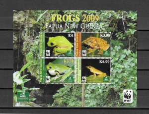 PAPUA NEW GUINEA 2009 WWF SG MS 1302 MNH Cat £20