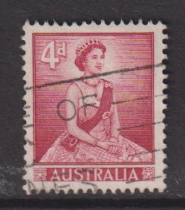 Australia   #318  used   1959   Elizabeth 4p