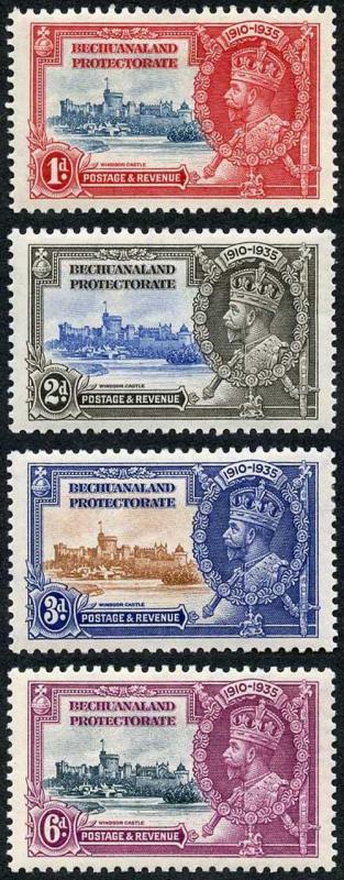 Bechuanaland SG111/3 1935 Silver Jubilee Set of 4 M/M