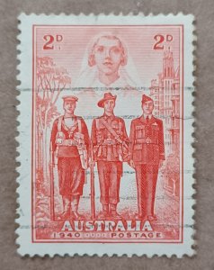 Australia #185 2p Nurse, Sailor, Soldier & Aviator USED (1940)