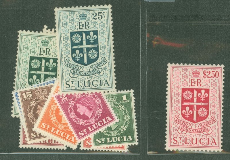 St. Lucia #157-69 Unused Single (Complete Set)