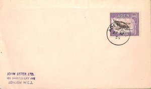 ac6648 - ADEN - POSTAL HISTORY -  COVER to GB  - 27.04.1954  FDC?