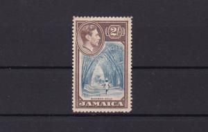 jamaica 1938 mounted mint   2 shilling stamp cat £35  ref r15624