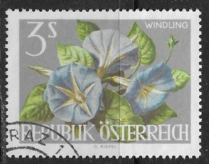 Austria ~ Scott # 723 ~ Used ~ Morning Glory