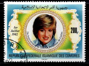 Comoro Islands Scott 546 Princess Diana stamp Used