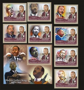 Stamps. Martin Luther King 2023 year block + 8 stamps  perf Tsar NEW