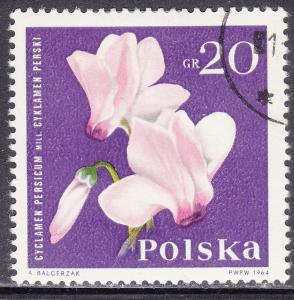 Poland 1279 USED 1964 Garden Flowers