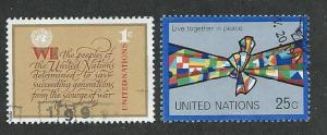 United Nations  Scott 291-292  Used  Short set