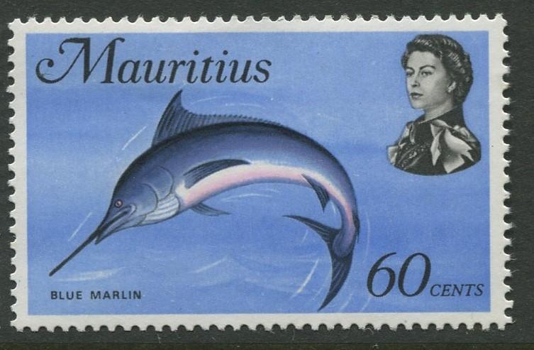 Mauritius -Scott 351 - Fish Definitive Issue -1969 - MNH - Single 60c Stamp