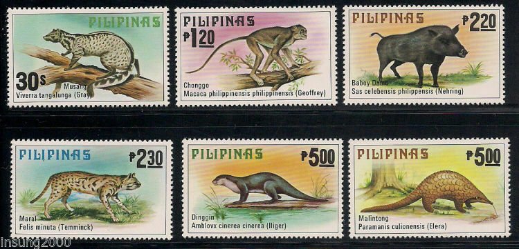 Philippines #1403-8 COMPLETE ANIMAL SET - **NH** Only 48,000 sets - Nice