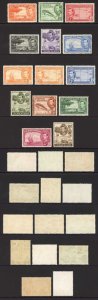 Cayman Is SG115/26a 1938 Set of 14 U/M Cat 120 pounds