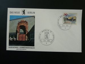 judaica Berlin Jewish House FDC 1966 Germany 83332