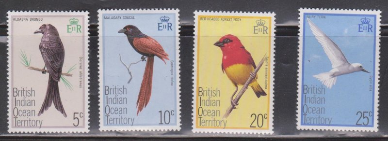 BRITISH INDIAN OCEAN TERRITORY Scott # 63-6 MH - Birds