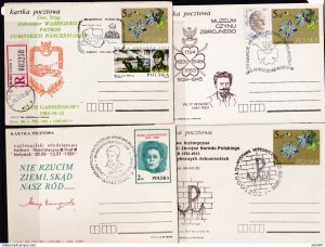 Poland 10 Postal Stationary Cards Special cancel 16117