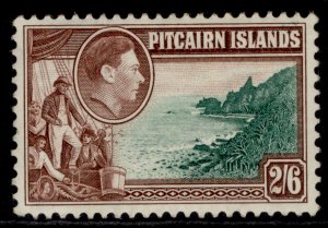 PITCAIRN ISLANDS GVI SG8, 2s 6d green & brown, M MINT. Cat £17.