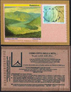 Italy 2001 Como City Silk Textile Art Paintings S/S Variety Title Shiped MNH